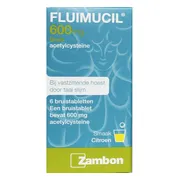 Fluimucil 600mg Bruistabletten 6st