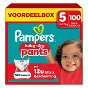 2x Pampers Baby Dry Luierbroekjes Maat 5 (11-17kg) 50 stuks