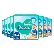 8x Pampers Splashers Zwemluiers Maat 3-4 (6-11 kg) 12 stuks