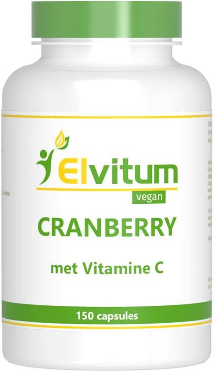 Elvitum Cranberry met Vitamine C Vegicaps 150CP