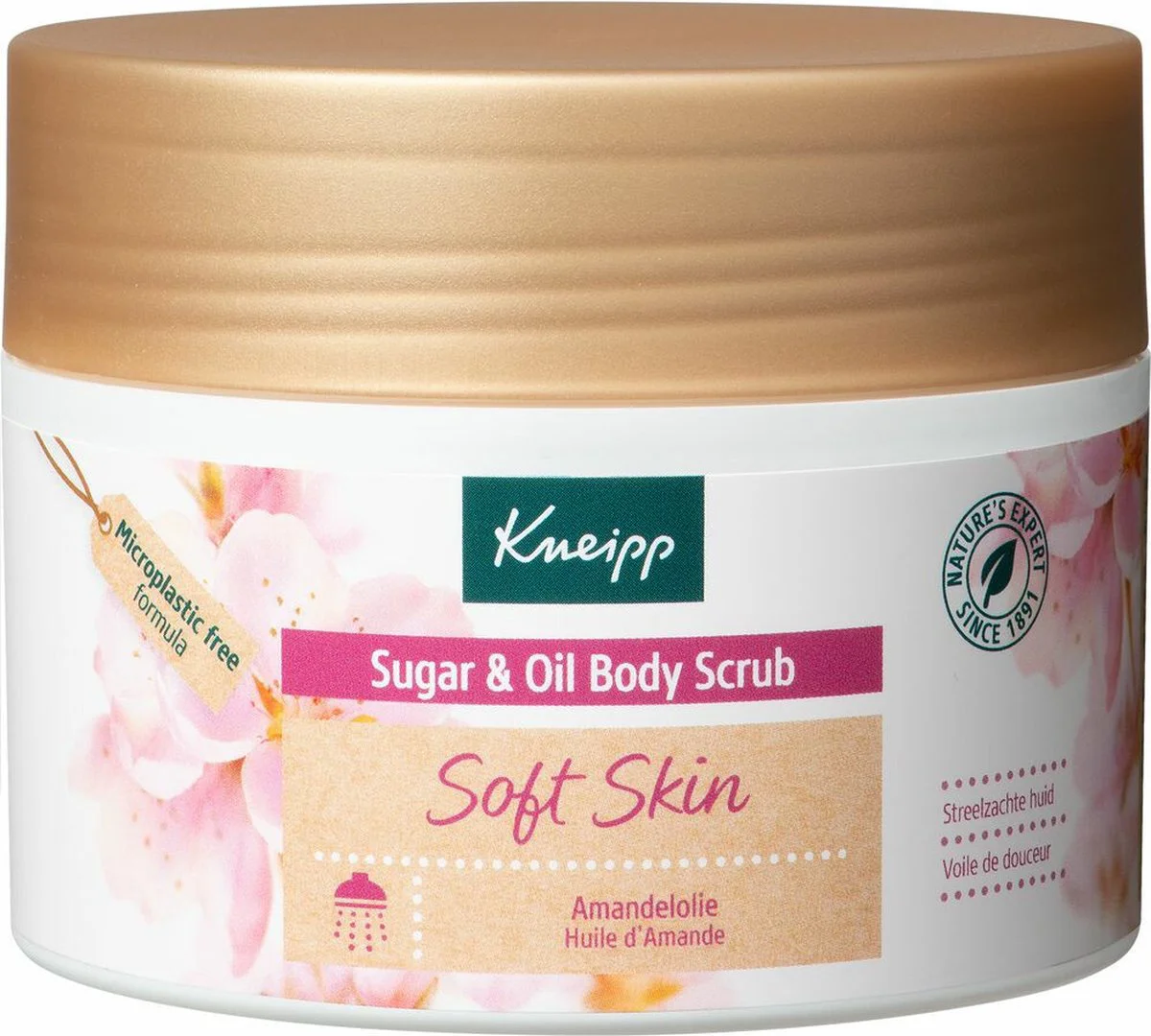 4x Kneipp Soft Skin Sugar Body Scrub Amandel 220 gr
