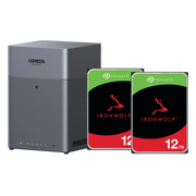 UGREEN NASync DH4300 + Seagate Ironwolf 12TB Duo Pack