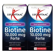2x Lucovitaal Biotine 10.000 mcg Forte 60 zuigtabletten