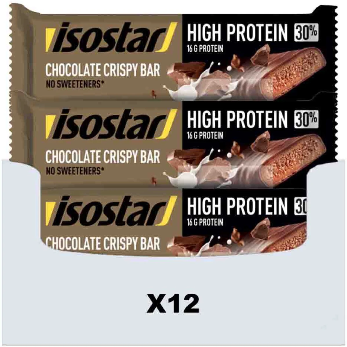 12x Isostar High Protein Sportreep Chocolate 55 gr