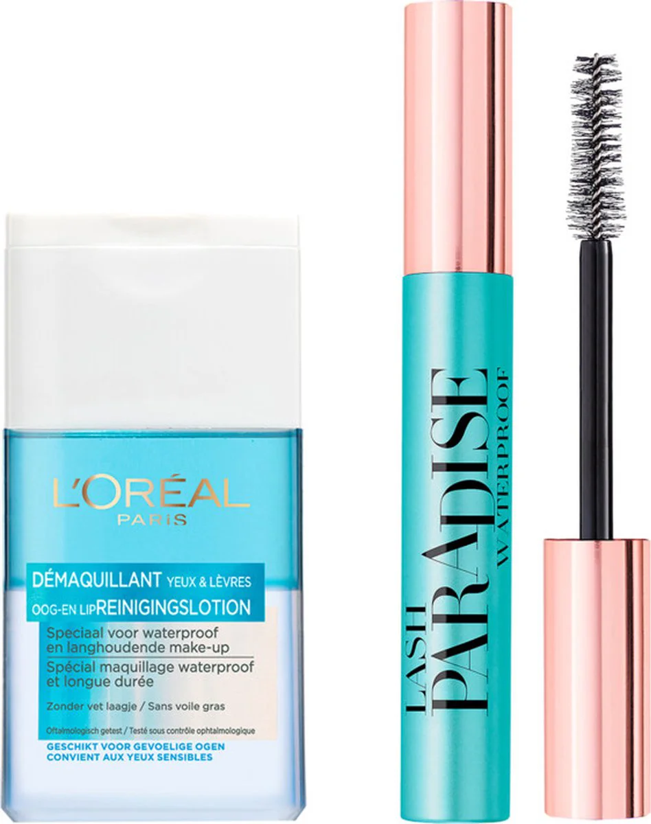 L'Oréal Paris Dermo Expertise Reinigingslotion & Lash Paradise Mascara Pakket
