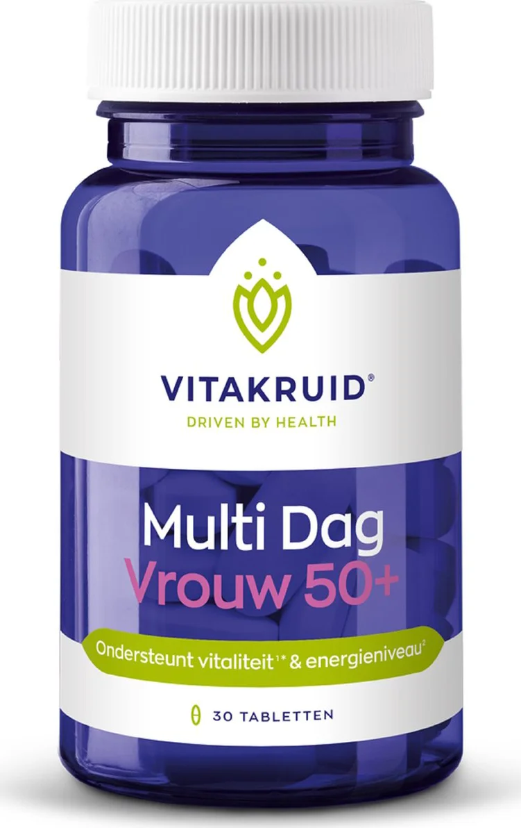 Vitakruid Multi Dag Vrouw 50+ 100% Vegan 30 30TB