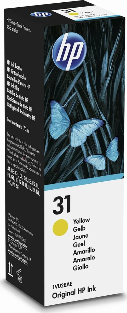 HP 31 Inktflesje Geel