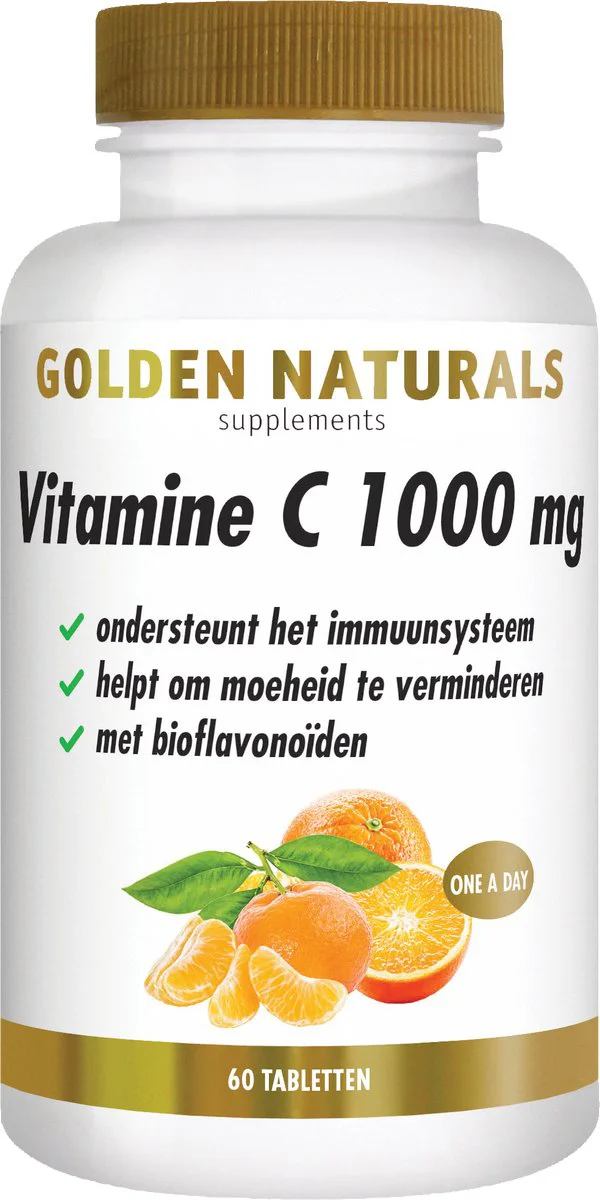 Golden Naturals Vitamine C 1000mg met bioflavonoïden 60VTB