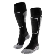 FALKE SK4 warm dun wol functioneel materiaal skisokken heren zwart - maat 42-43