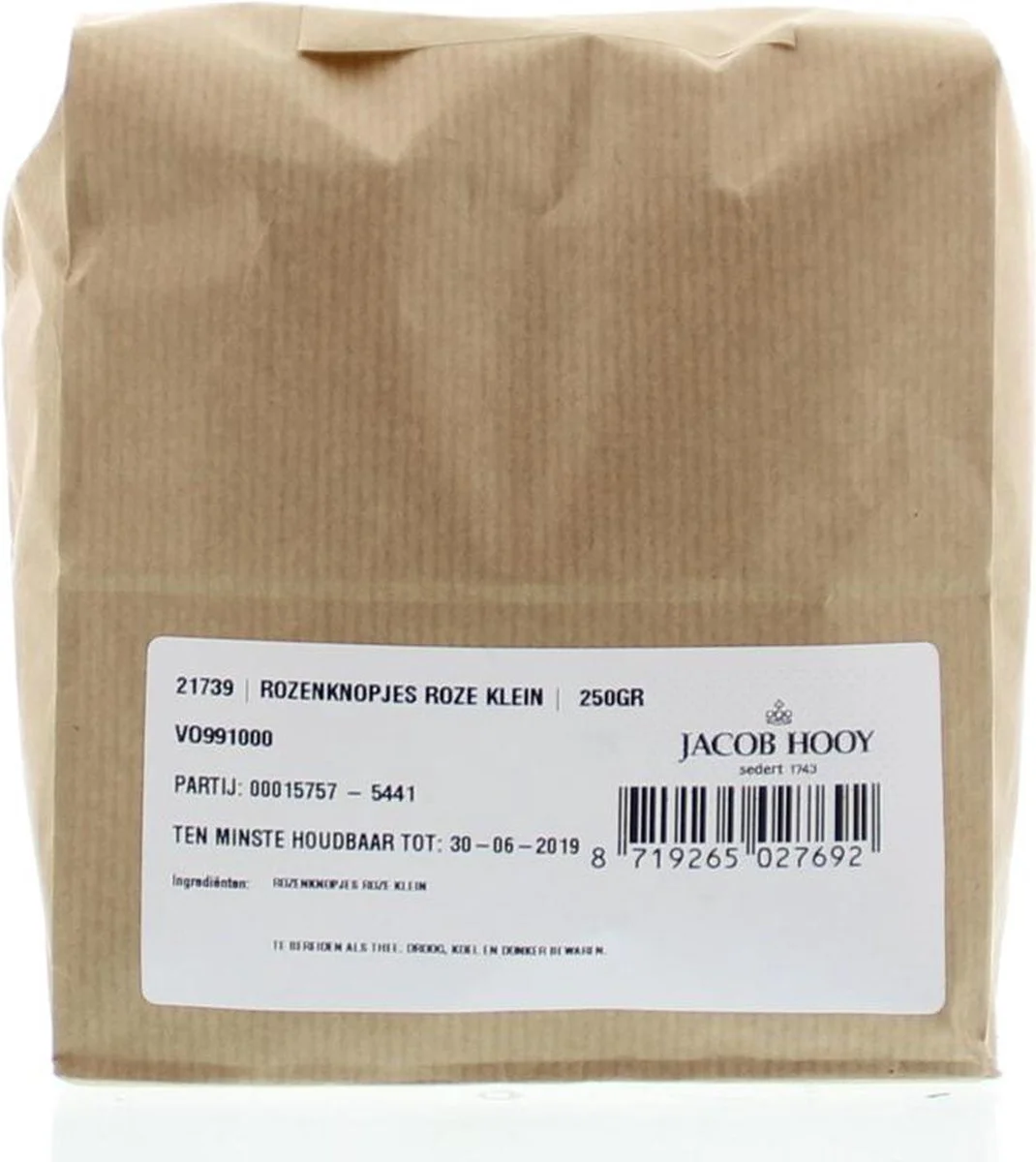 Jacob Hooy Rozenknopjes Rose Klein 250GR