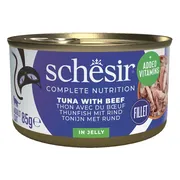 Schesir Kattenvoer Tonijn - Rund 85 gr