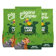 3x Edgard & Cooper Hondenvoer Droog Lam Medium 1 kg