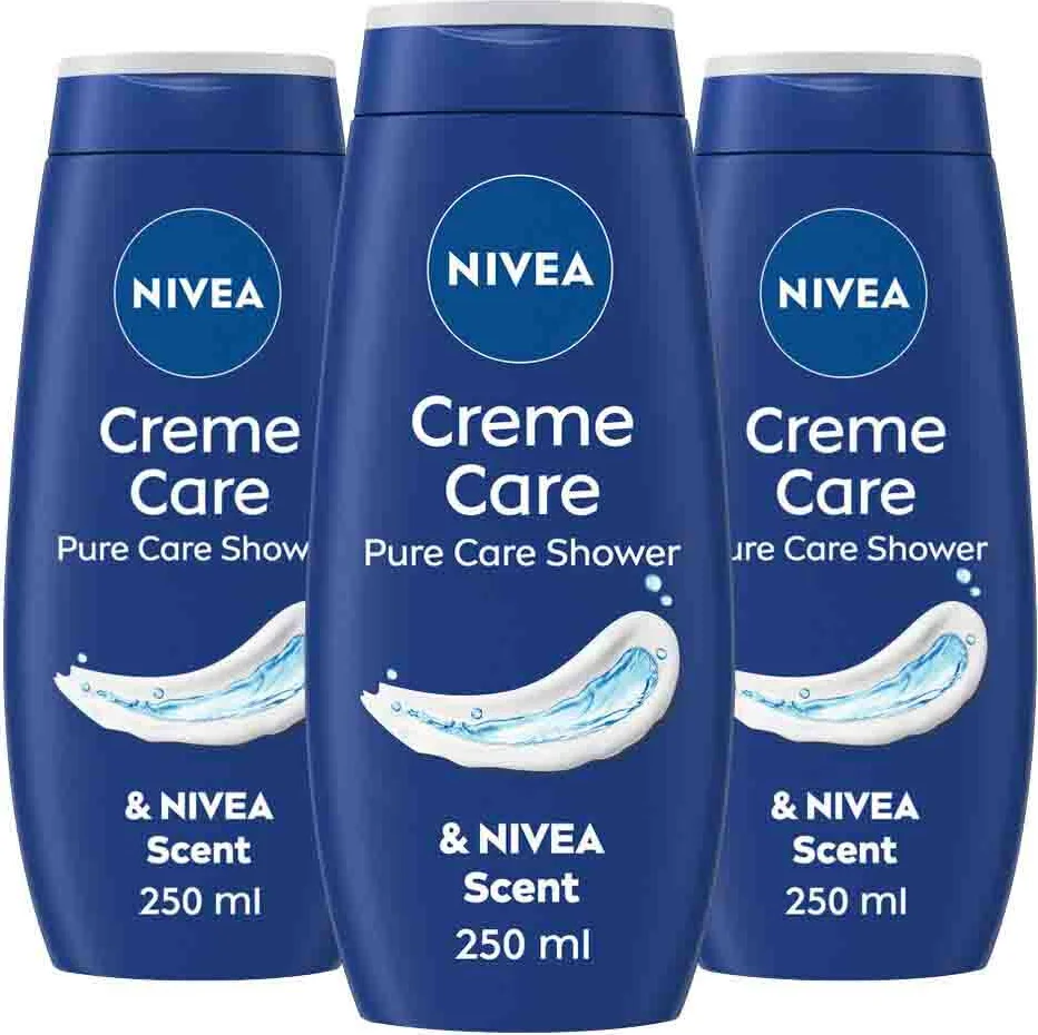 3x NIVEA Douchecrème Care 250 ml