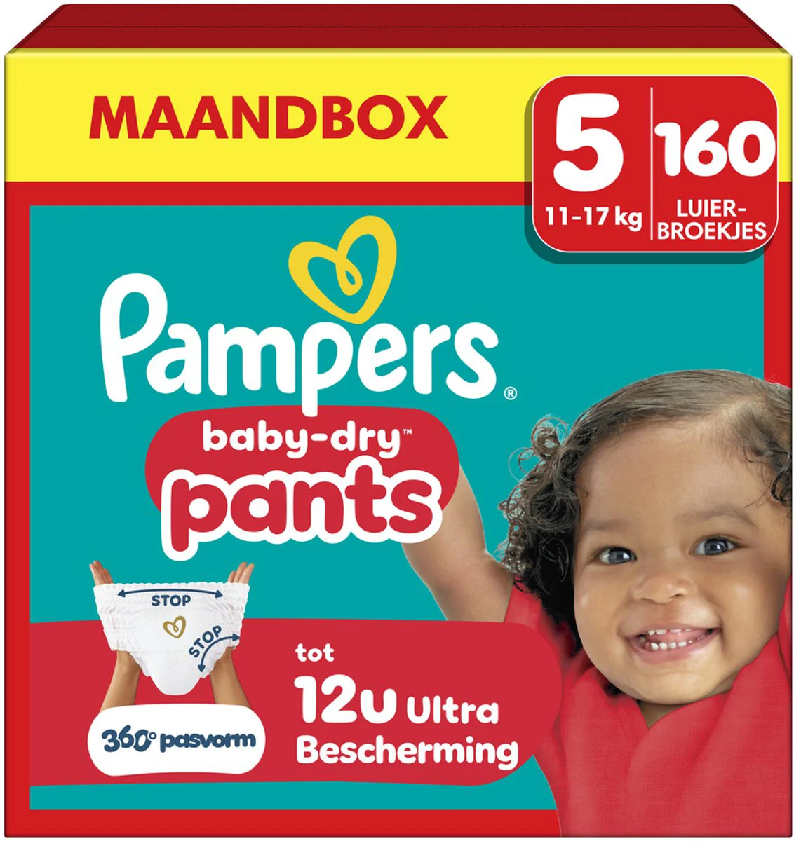 Pampers Baby Dry Luierbroekjes Maat 5 (11-17 kg) 160 stuks