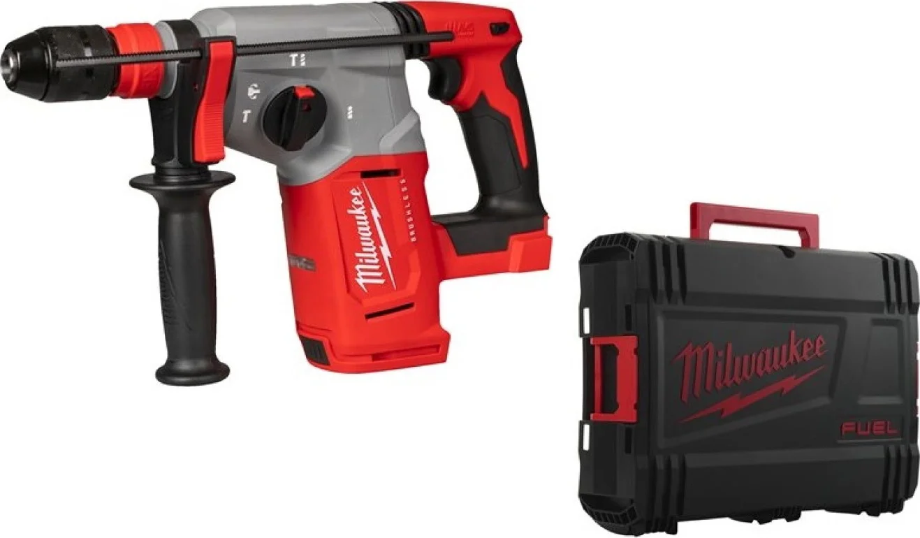 Milwaukee M18 BLHX-0X Accu combihamer SDS-Plus 2,3J + snelwisselboorkop 18V Basic Body in HD-Box - 4933478891