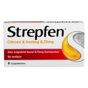 Strepfen Citroen & Honing 8,75 MG Zuigtabletten 8TB