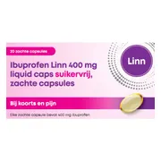 Linn Ibuprofen Liquid Capsules 400mg Suikervrij 20ST