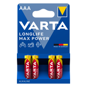 Varta Longlife Max Power Alkaline Batterijen AAA 4 stuks