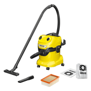 Karcher WD 4 V-20/5/22 + Karcher Stofzuigerzak voor WD 4/5/6 (4x)