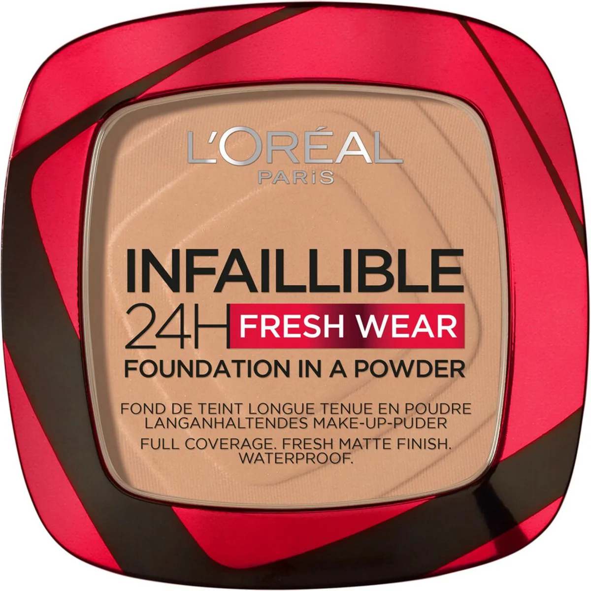 3x L'Oréal Infaillible 24H Fresh Wear Foundation Poeder 220 Sand 9 gr