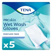 TENA Wet Wash Glove Perfume Free 5ST