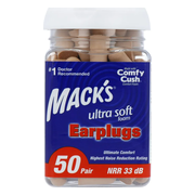 Macks Ultra Soft Foam Earplugs 50PR