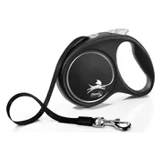 Flexi Black Design - Rollijn Hondenriem - L - 5 Meter - Grote en Actieve Honden
