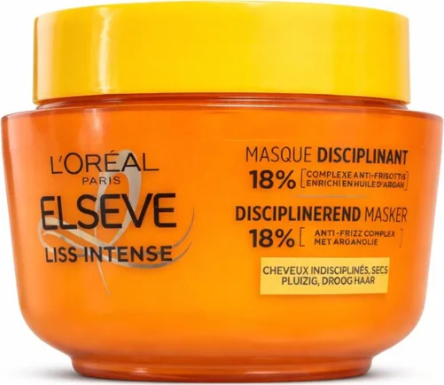 6x L'Oréal Elseve Haarmasker Jar Liss Intense 300 ml
