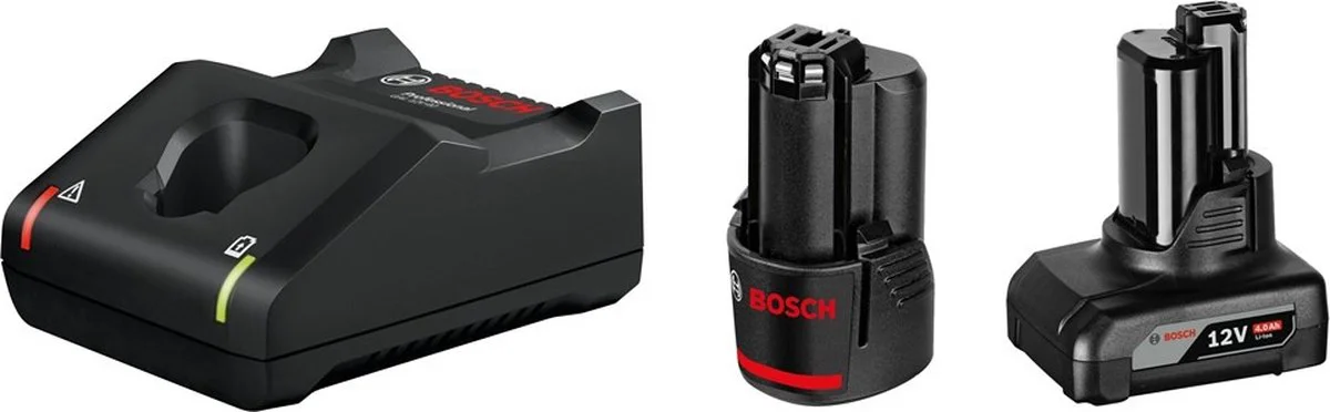 Bosch Professional PRO Accu starterset 12V 1x 2.0Ah + 1x 4.0Ah + GAL 12V-40 - 1600A01NC9