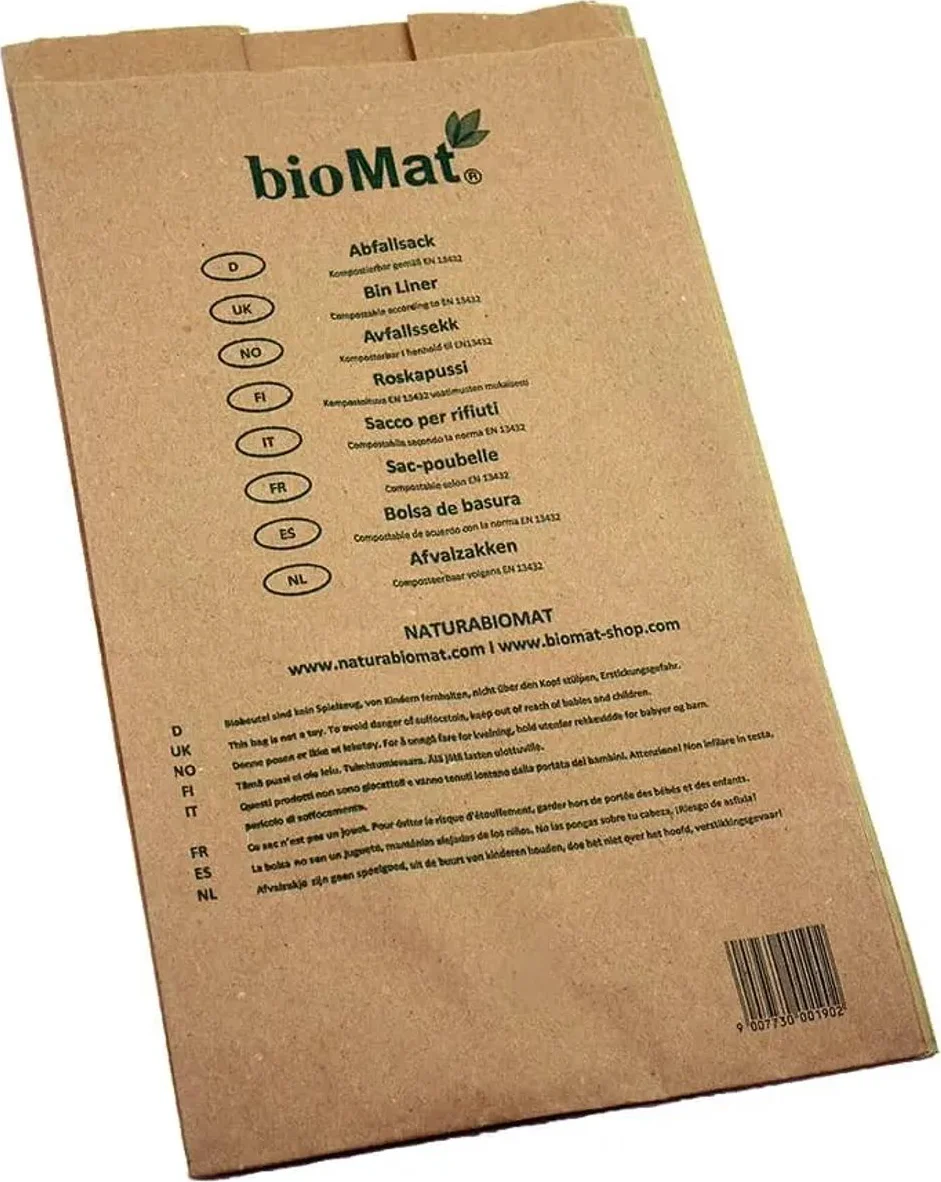 Biomat Papieren Afvalzakken 10L 50ST