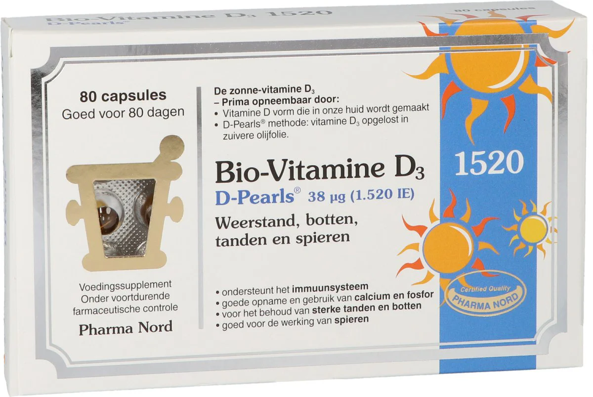 Pharma Nord Bio-Vitamine D3 D-Pearls 38mcg 80CP
