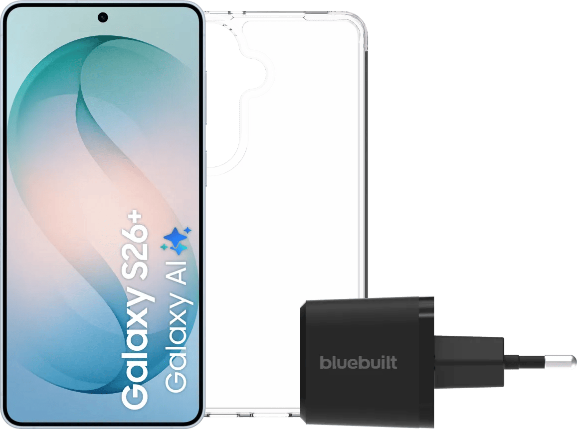 Samsung Galaxy S26 Plus 256GB Lichtblauw 5G + Basis Accessoirepakket