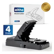 Muizenval 4 stuks - Altho Muizenklemmen - Direct Klaar voor Gebruik - Mouse Traps - Voor Binnen en Buiten