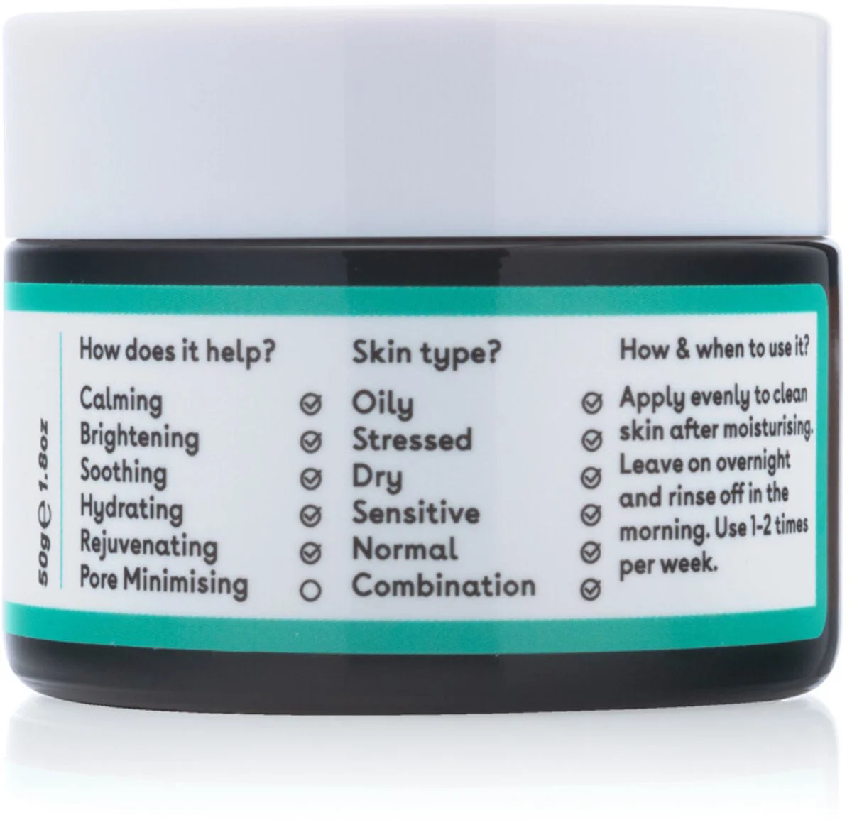 Q+A Overnight Mask Cica 50 gr