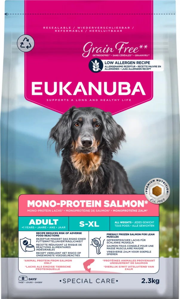 Eukanuba Hondenvoer Droog Special Care Adult Mono-Protein Zalm 2,3 kg
