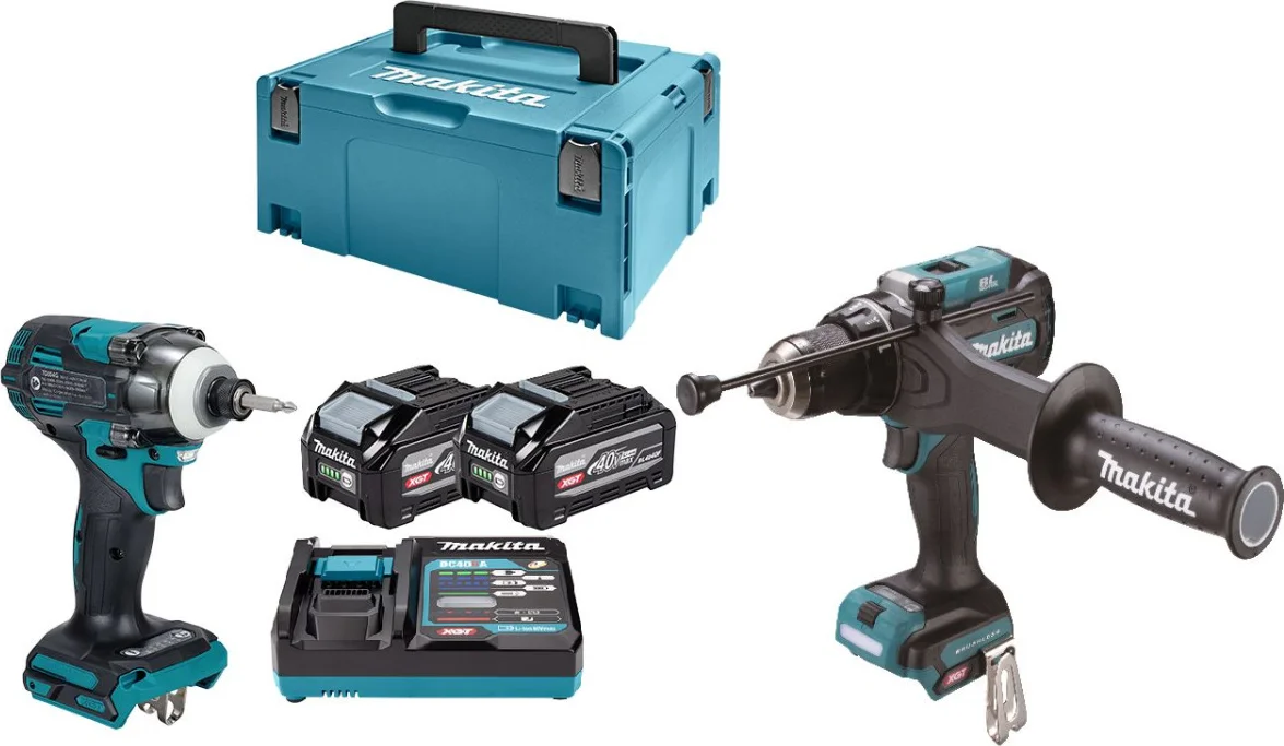 Makita DK0249G201 Accu combiset 2-delig (HP003G + TD004G) XGT 40V Max 4.0Ah in Mbox