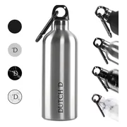 Dutch'D ® - Thermofles - RVS drinkfles - Thermofles 500ML - Roestvrijstaal drinkfles - Drinkfles Volwassenen en Kinderen - Cadeau Tip! - Luxe Thermosflessen - Dubbelwandige thermofles - Water bottle - Luxe cadeau voor hem en haar - Zilver