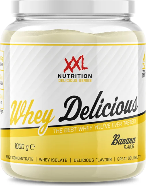 2x XXL Nutrition Whey Delicious Banaan 1000 gr