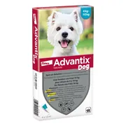 Bayer Advantix Vlooien & Teken Pipetten - Hond 4 tot 10kg - 4 stuks