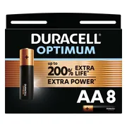 2x Duracell Alkaline Batterijen Optimum AA 12 stuks