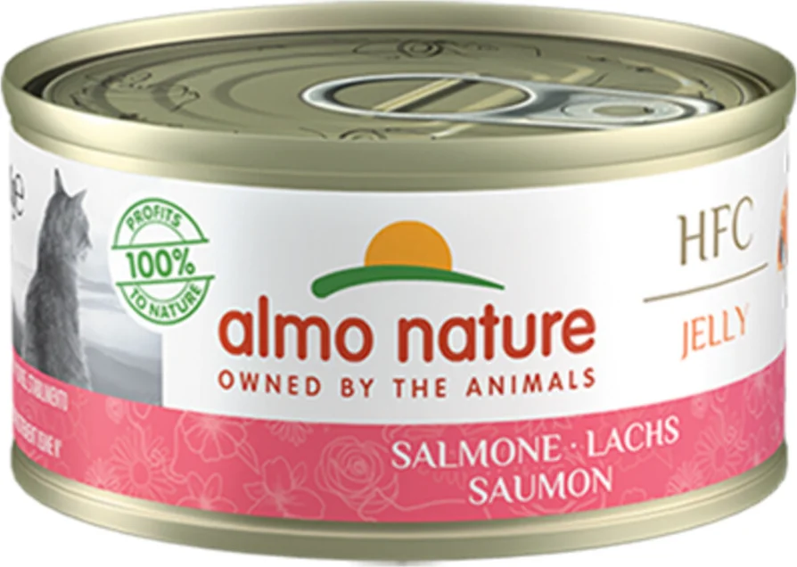 Almo Nature HFC Kattenvoer Nat in Gelei Zalm 70 gr
