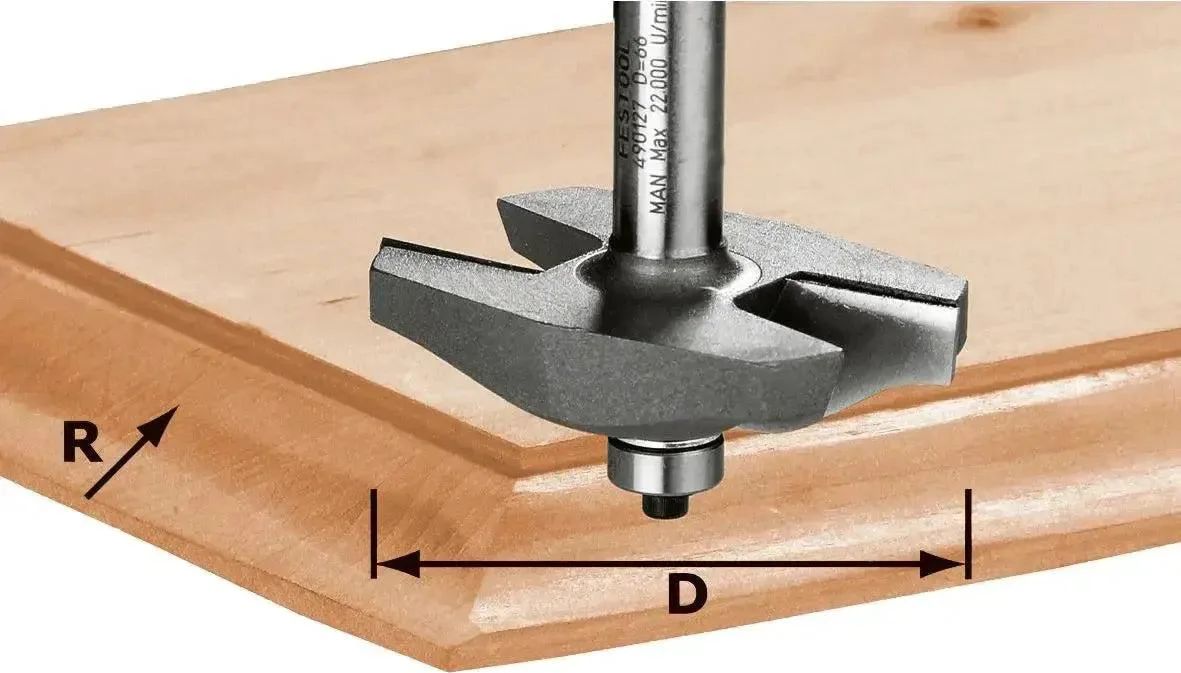 Festool HW S12 D67 x D12 Freesbit Afplatfrees S 12mm 67,0mm R19 - 490127