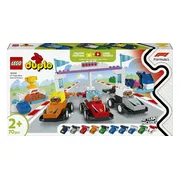 LEGO DUPLO F1 team racewagens en coureurs 10445