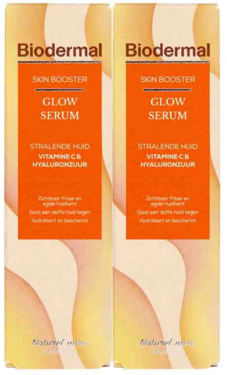 2x Biodermal Skin Booster Serum Vitamine C Glow 30 ml