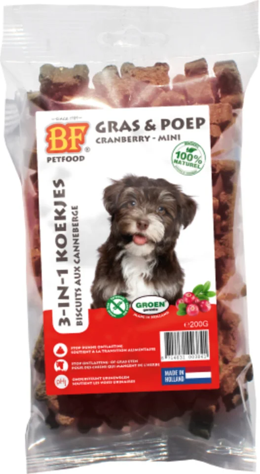 12x BF Petfood 3-in-1 Koekjes Mini Cranberry 200 gr