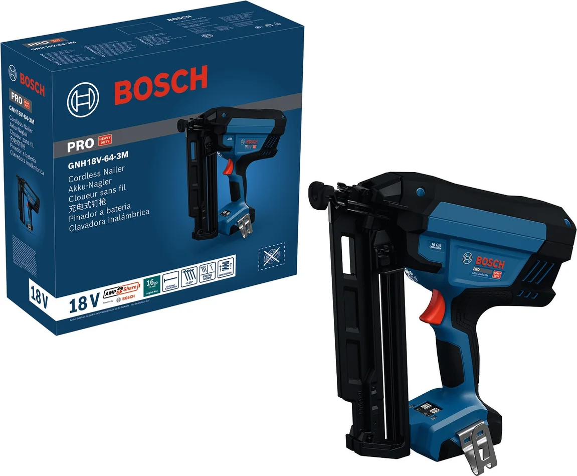 Bosch Professional PRO GNH 18V-64-3 M Accu afwerktacker 16Ga (enkelvoudig + contact) - 0601482A00