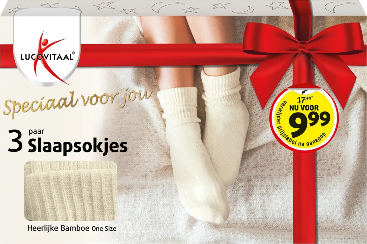 Lucovitaal Slaapsokjes Bamboe Giftset 3PR