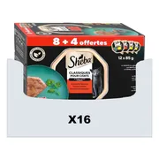 6x Sheba Kattenvoer Nat Classic Traiteur Paté Selectie Multipack 12x85 gr