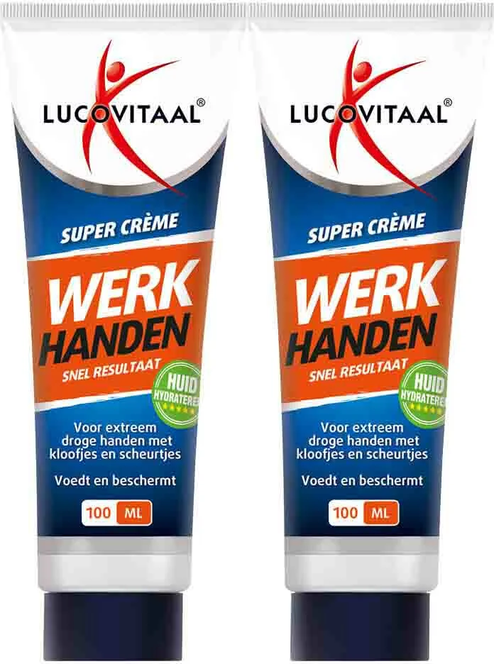 2x Lucovitaal Werkhanden crème 100 ml