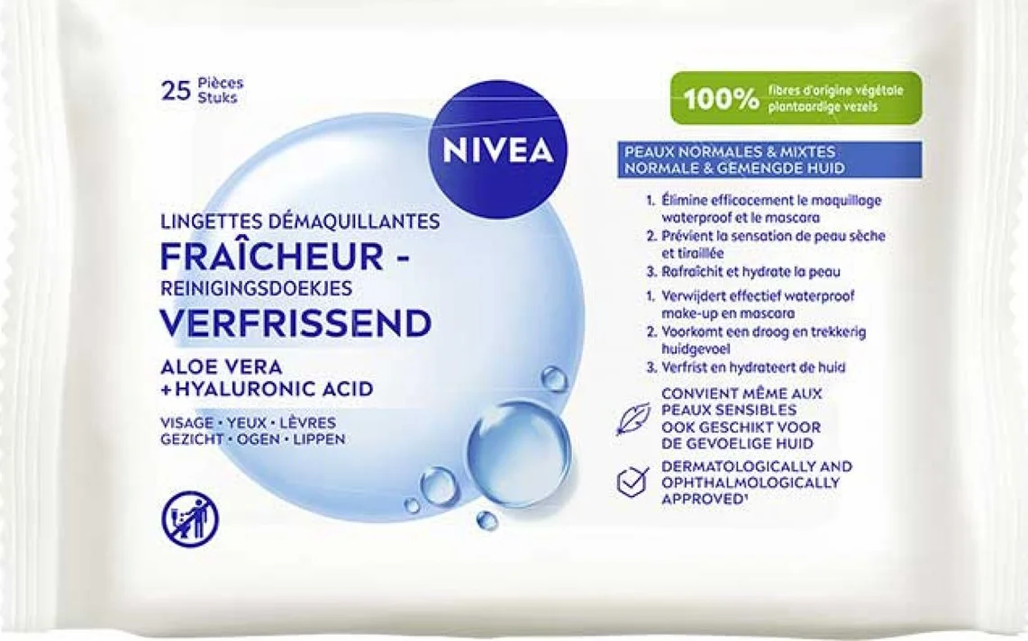 NIVEA Reinigingsdoekjes Normale Huid 25 stuks